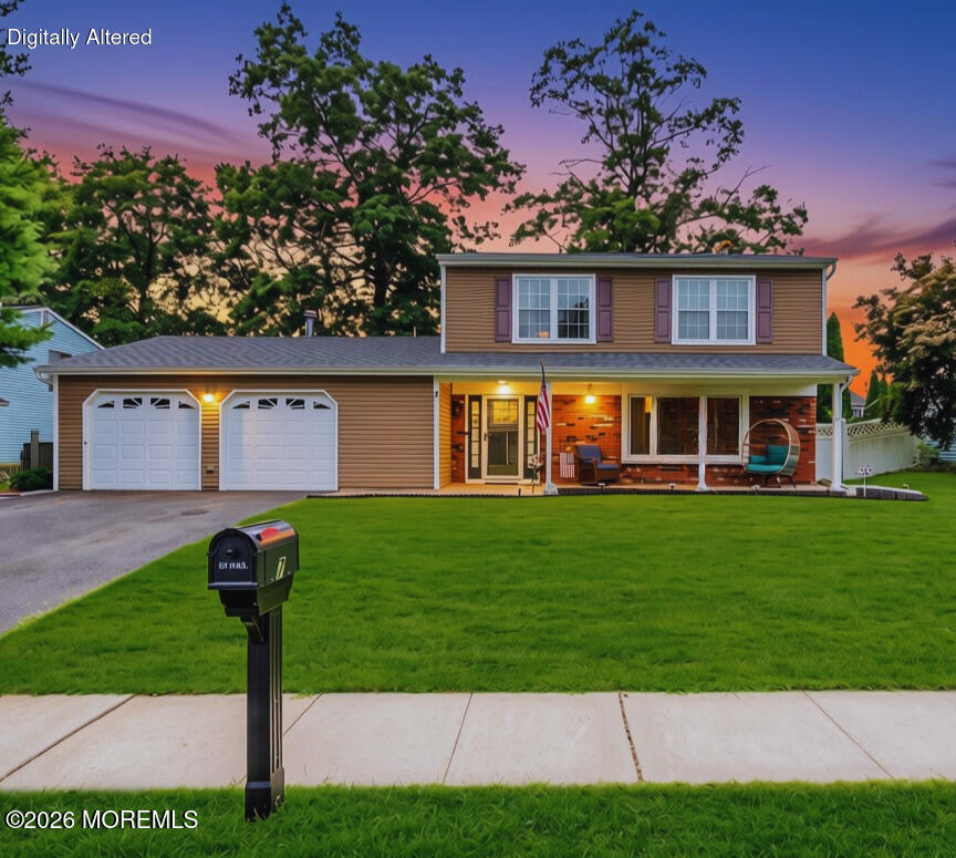 Exterior marketing photograph of 7 Moss Haven Way, Howell, marked Digitally Altered by the source